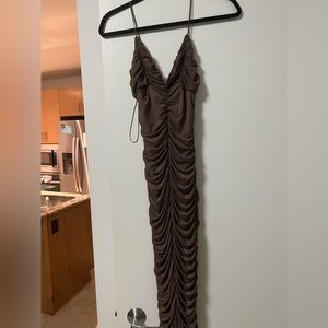 Fashion nova body con ruched dress xs. Never worn